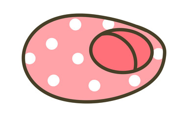 Children slippers footwear. Vector illustration