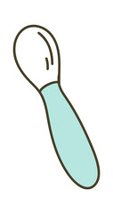 Baby spoon icon. Vector illustration