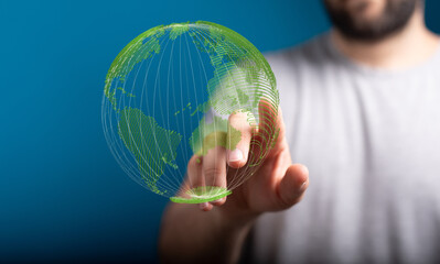 Ecology and green environment concept - 3D rendering