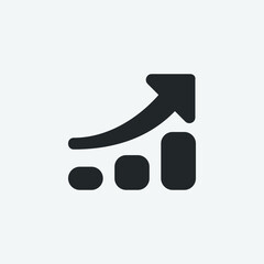  Graph vector icon illustration sign