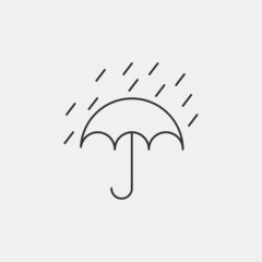  Raining vector icon illustration sign