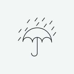  Raining vector icon illustration sign