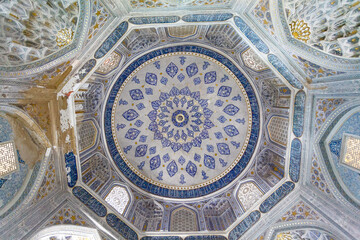 Interior of the Shah-i-Zinda Ensemble in Samarkand, Uzbekistan, Central Asia