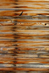 Naklejka premium Wooden planks paneling with rusty nails