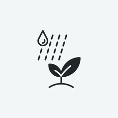  Raining vector icon illustration sign