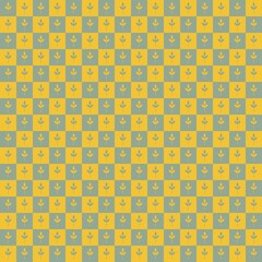 Seamless floral pattern vector flower shape doodle plant abstract background illustration for digital and print materials.