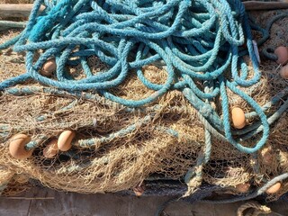 fishing nets and ropes