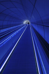 Fototapeta premium Interior of a corridor to a tube station