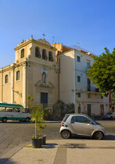 Church of Saint Sebastian at Piazza Federico di Svevia in Catania, Sicily, Italy