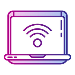 laptop and wifi signal