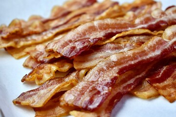 bacon on a plate