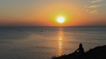 sunset at the beach