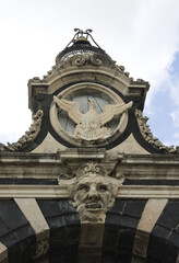 Fototapeta na wymiar Arch Giuseppe Garibaldi in Catania, Sicily, Italy