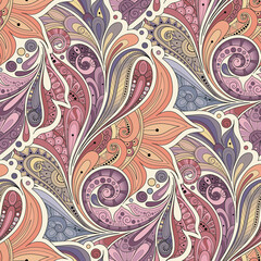 Bohemian chic dreams flowers mandala hipster clipart wallpaper pattern