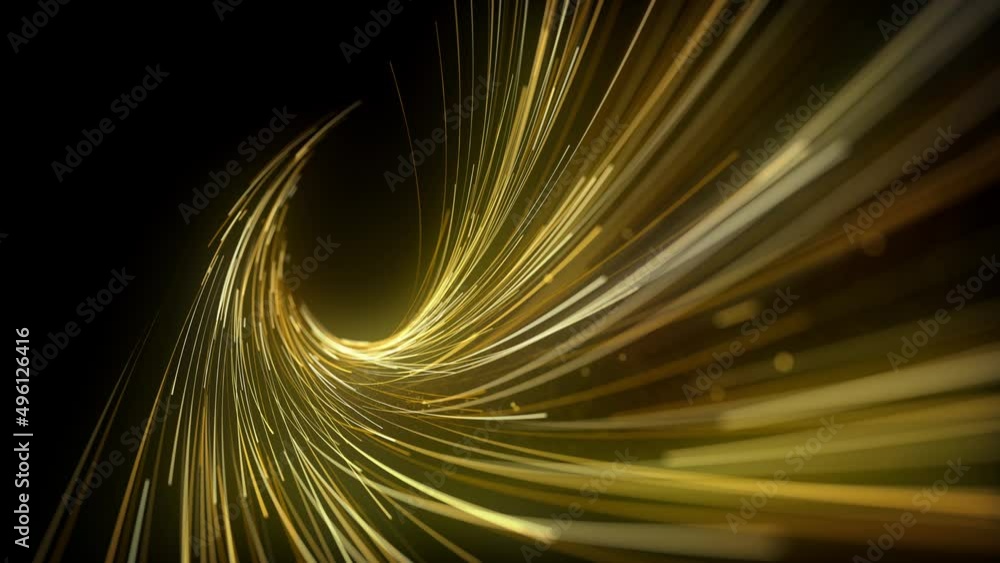 Poster abstract glowing 3d light strokes background/ 4k animation of an abstract looped wallpaper backgroun