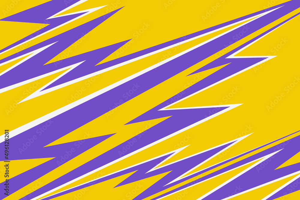 Poster abstract background with sharp and zigzag line pattern