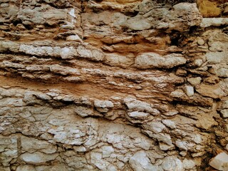 Large stones on the ocean as a background.