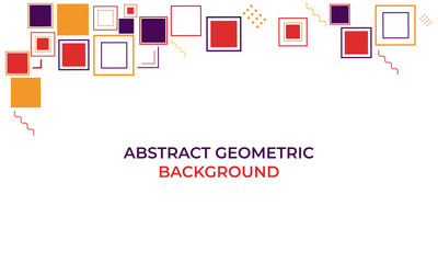 flat colorful abstract geometric background design