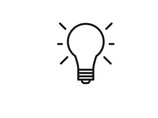 The light bulb is full of ideas And creative thinking, analytical thinking for processing. Light bulb icon vector. ideas symbol illustration.