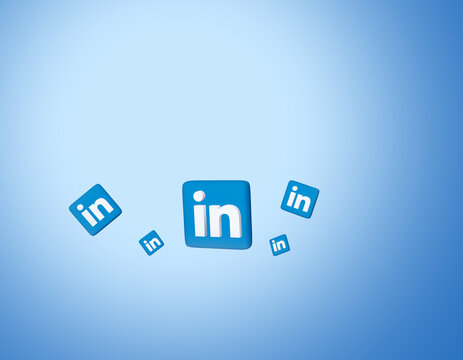 3d Linkedin Background Or Banner Image