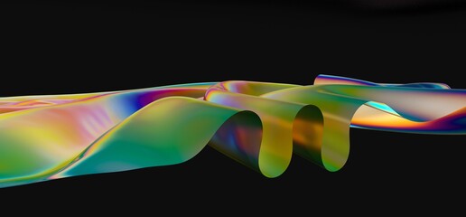 Abstract 3d render, futuristic background design, modern illustration