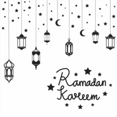 Ramadan Kareem Banner Vector Illustration