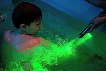 treatment of autism with hydromassage as a treatment for a severe brain disease