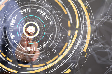 conference Digital Network and data concept 3d