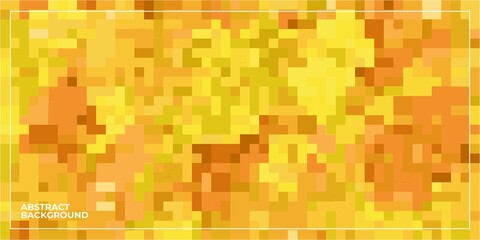 yellow abstract geometric pixel square tiled mosaic background