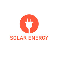 Solar energy icon. Ecology power. Vector