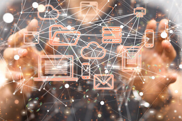 Business intelligence analyst dashboard on virtual