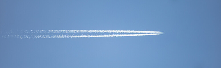 jet trail in the sky