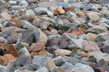 Uferbefestigung an einem Fluß