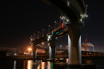 四日市の工場夜景
