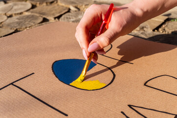 drawing message text 