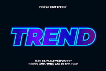 Obraz premium Trend editable text effect