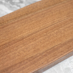Wooden board on the table