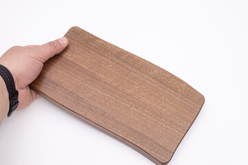 Wooden board on the table