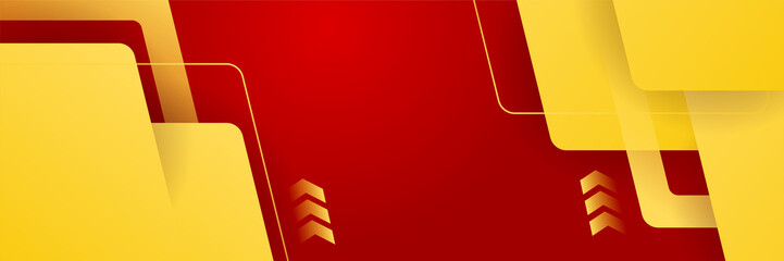 Modern abstract red orange yellow banner background design. Vector abstract graphic design banner pattern background template illustration.