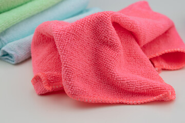 new pink rag for cleaning