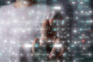 Communication technology for internet business. Global world network and telecommunication