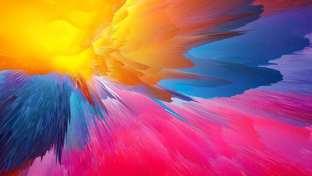Modern Abstract Background With Colorful Effect, 3D Illustration, Beautiful Wallpaper