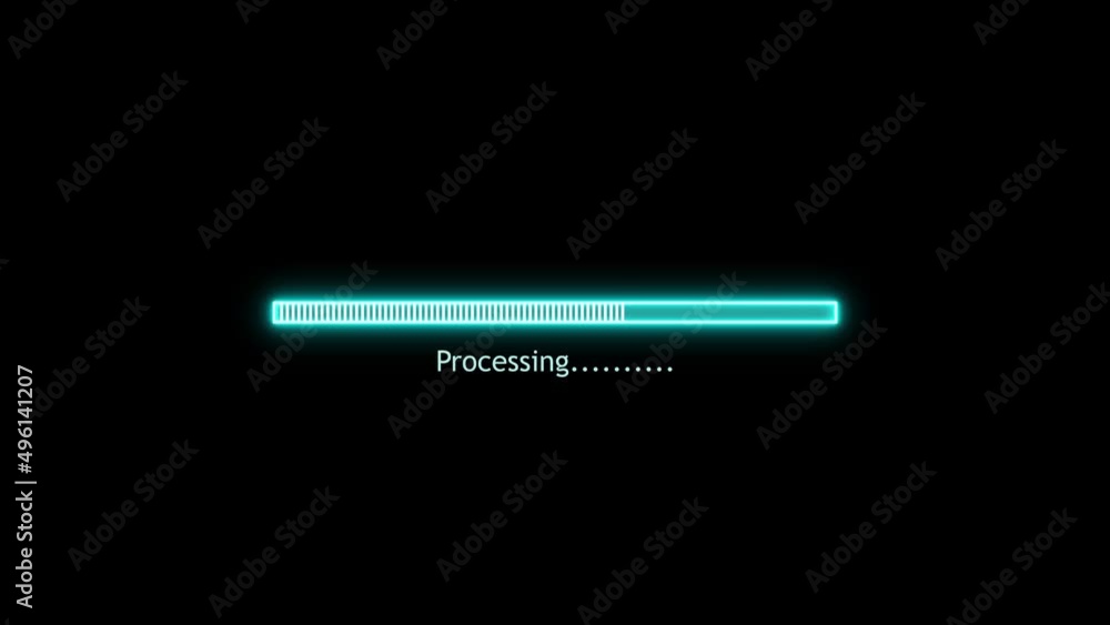 Wall mural loading icon animation. loading bar downloading bar loading screen pixelated progress animation load
