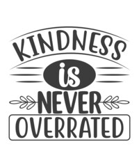 Kindness is never overrated - postcard. Hand drawn brush style modern calligraphy. Vector illustration of handwritten lettering. typography design. Design for a pub menu, beerhouse, brewery poster,