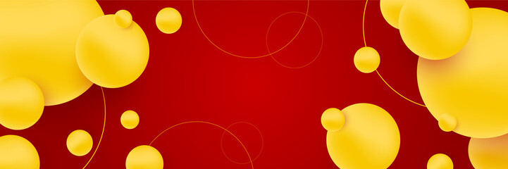 Abstract red orange yellow banner background. Vector abstract graphic design banner pattern background template illustration.