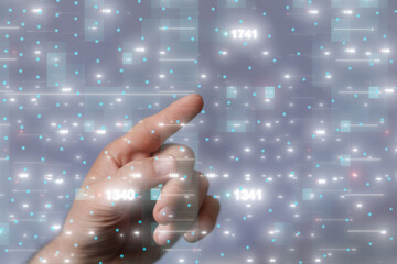 Communication technology for internet business. Global world network and telecommunication