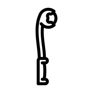 recommend clip art: sidearm ball thrower line icon vector. sidearm ball thrower sign. isolated contour symbol black illustration
