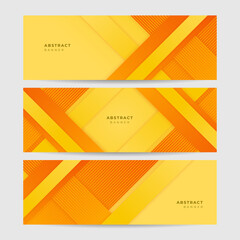 Orange yellow abstract background geometry shine and layer element vector for presentation design. Suit for business, corporate, institution, party, festive, seminar, and talks.