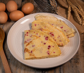 Ginger and Raspberry Chip Pancakes Recipe