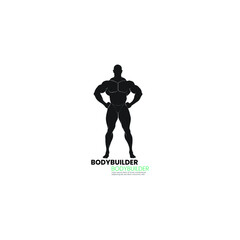 bodybuilder logo design